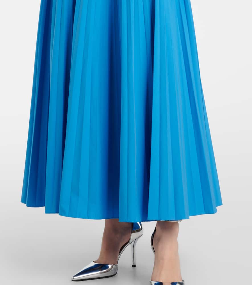 Arie strapless cotton-blend midi dress