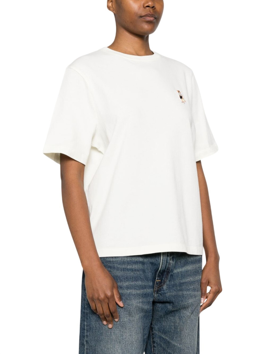 Maison Kitsuné - fox motif cotton t shirt short sleeve