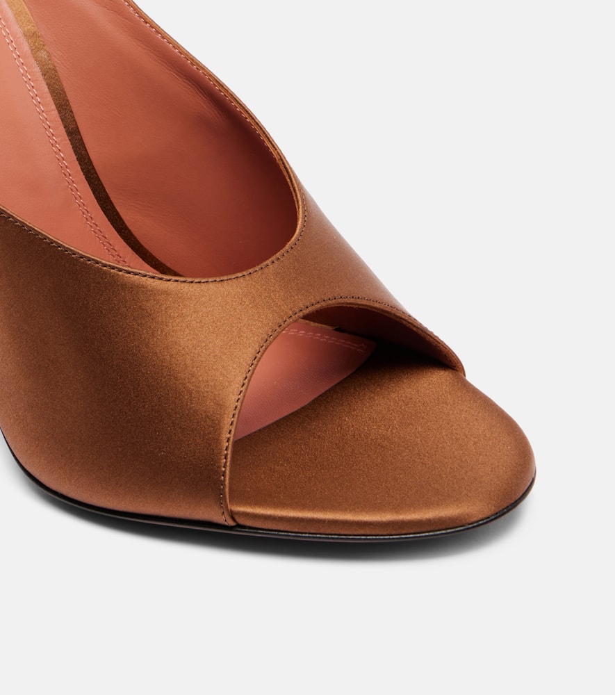 Amina Muaddi Anok 105 satin mules