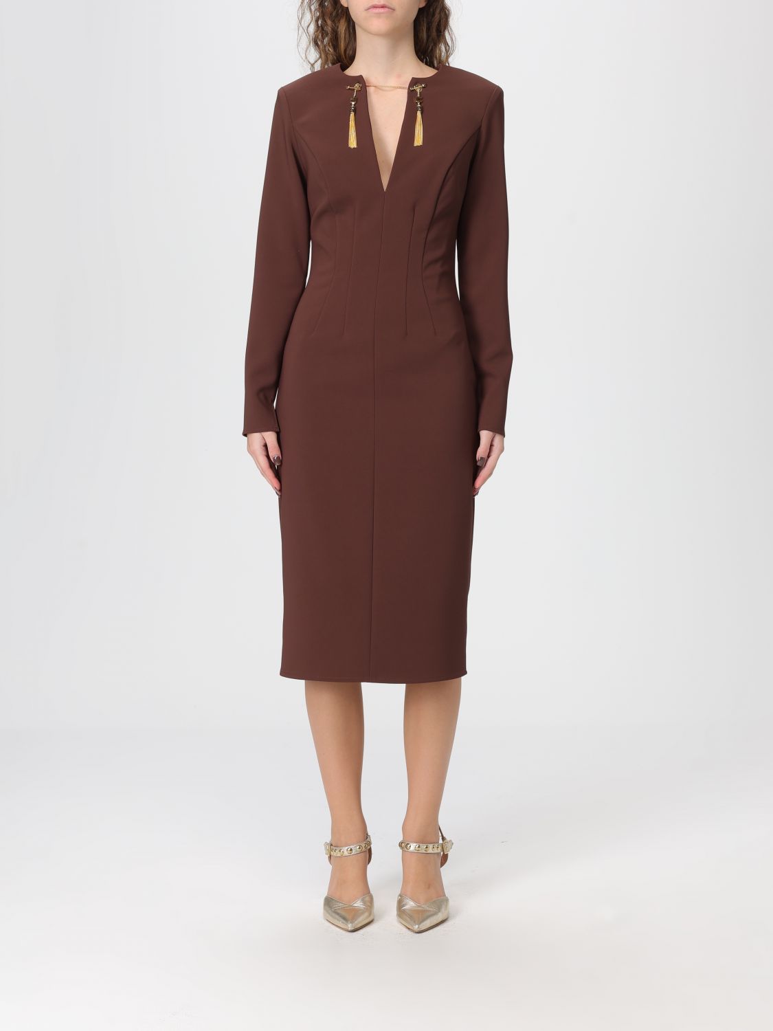 Dress Woman color Wine