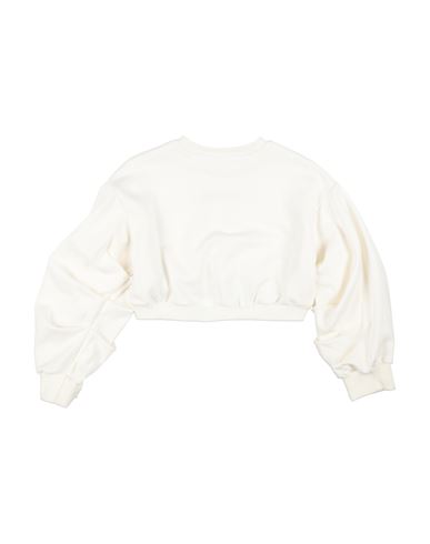 Kid Girl Sweatshirt Off white Size 12 Cotton, Polyester