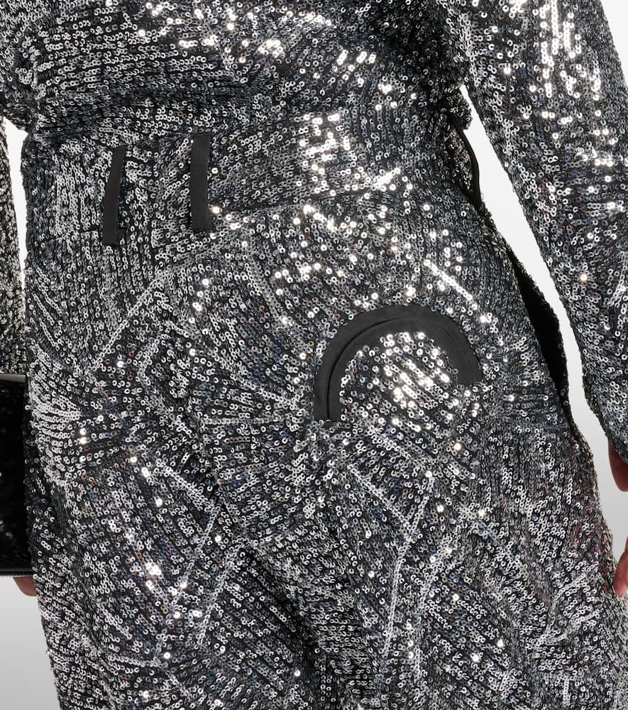 Blazé Milano Fox sequined straight pants