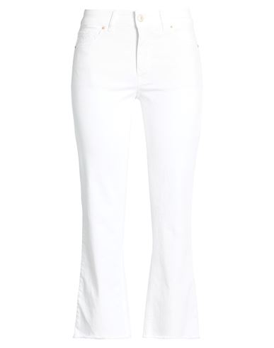Woman Jeans White Size 4 Cotton, Elastomultiester, Elastane