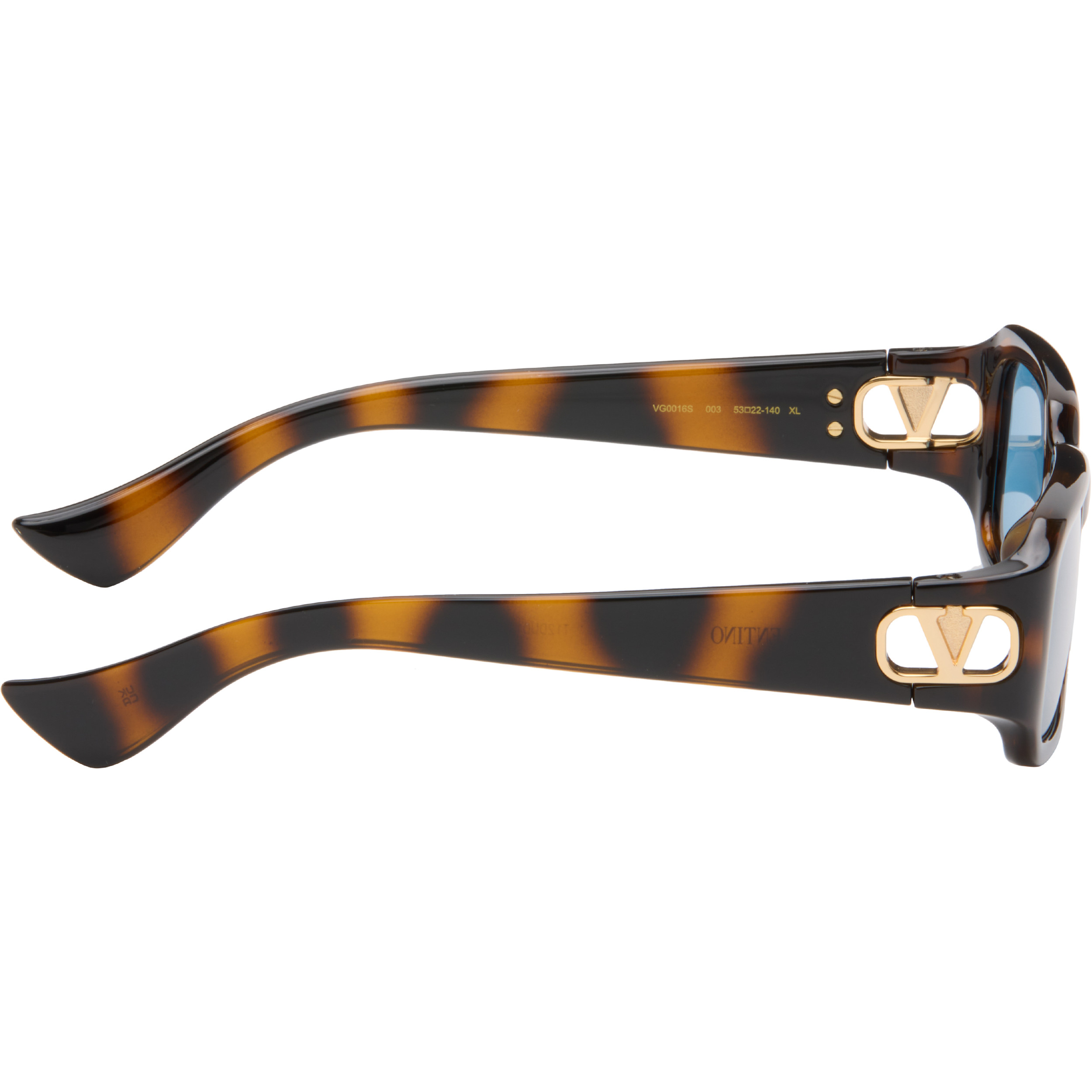 Brown Rectangular Acetate Sunglasses