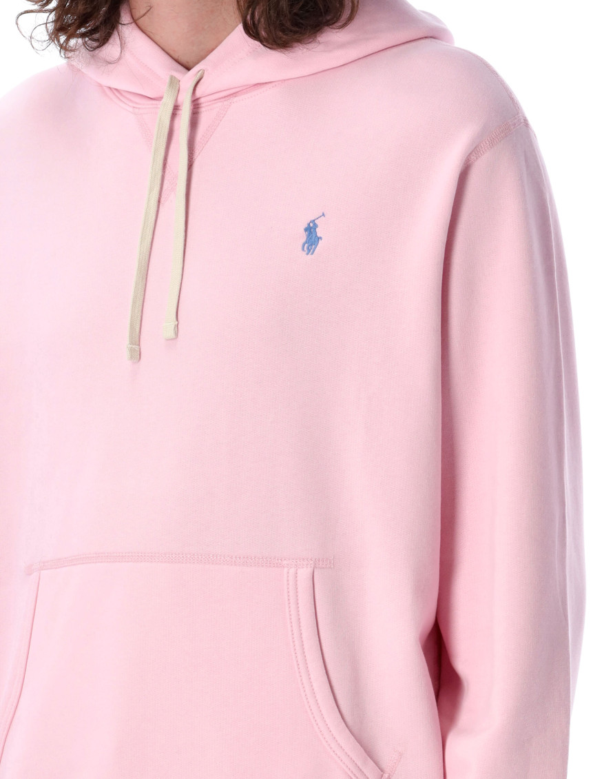 Light Pink Pony-Embroidered Hoodie