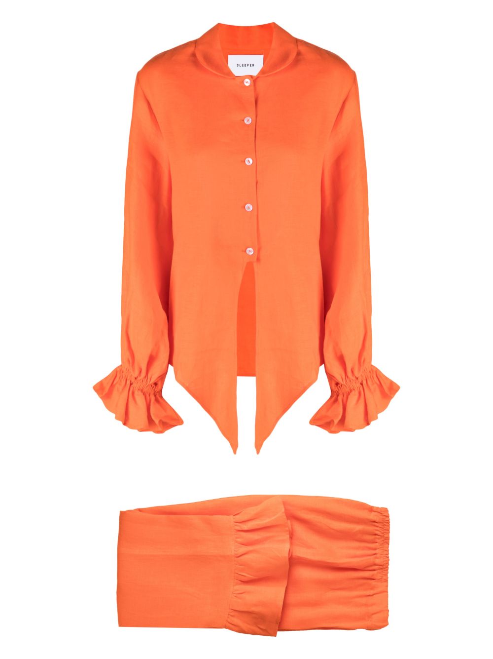 Rumba linen lounge set - Orange