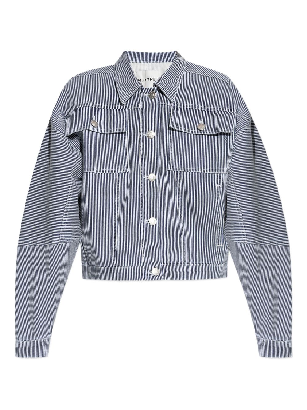 Striped denim jacket - Blue