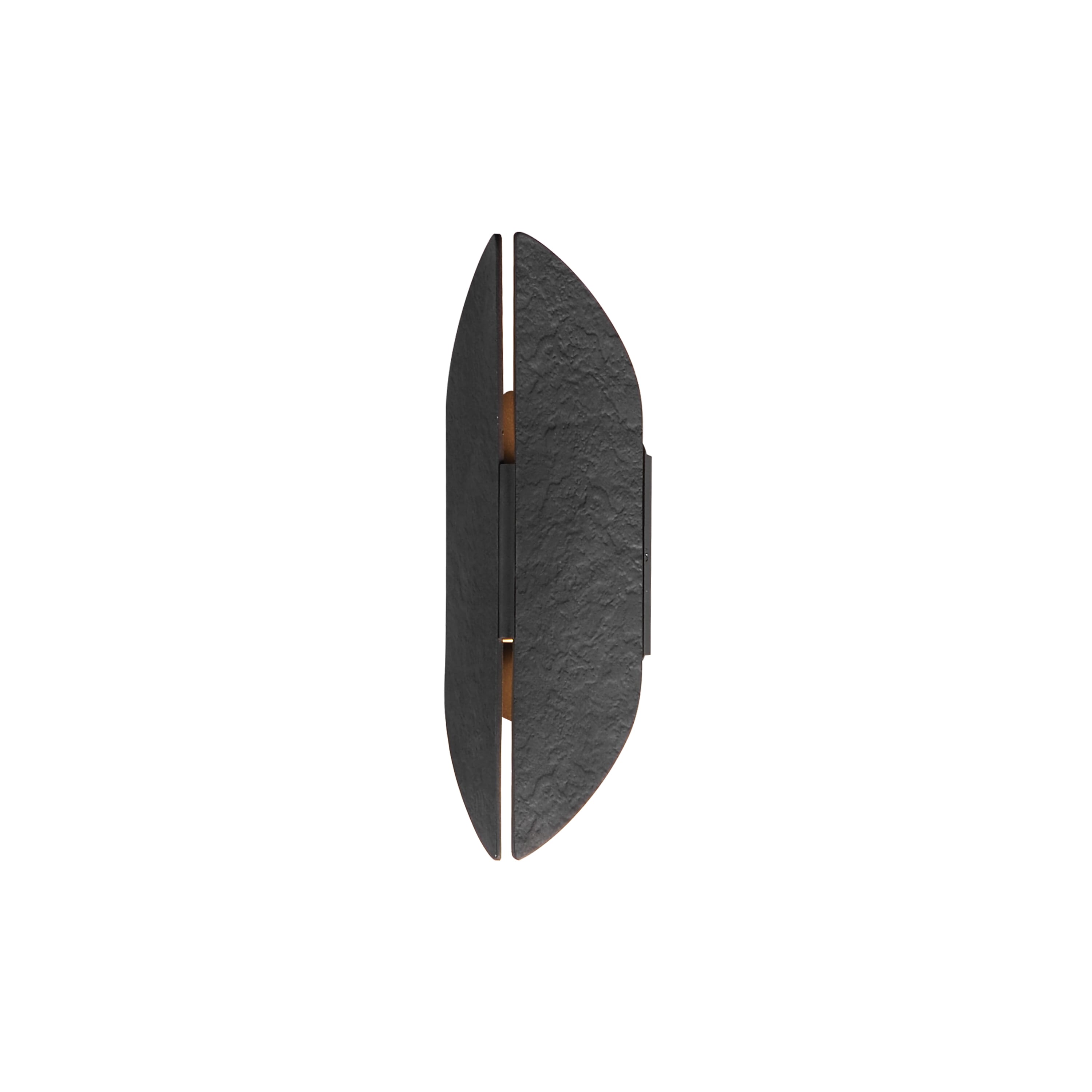 Black Antique Brass LED Outdoor Wall Sconce from the Tectonic Collection