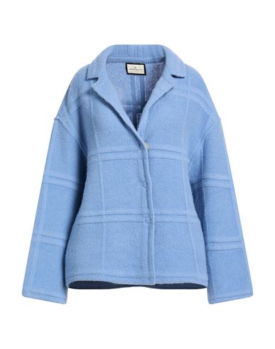 Woman Cardigan Light blue Size 2 Virgin Wool, Nylon