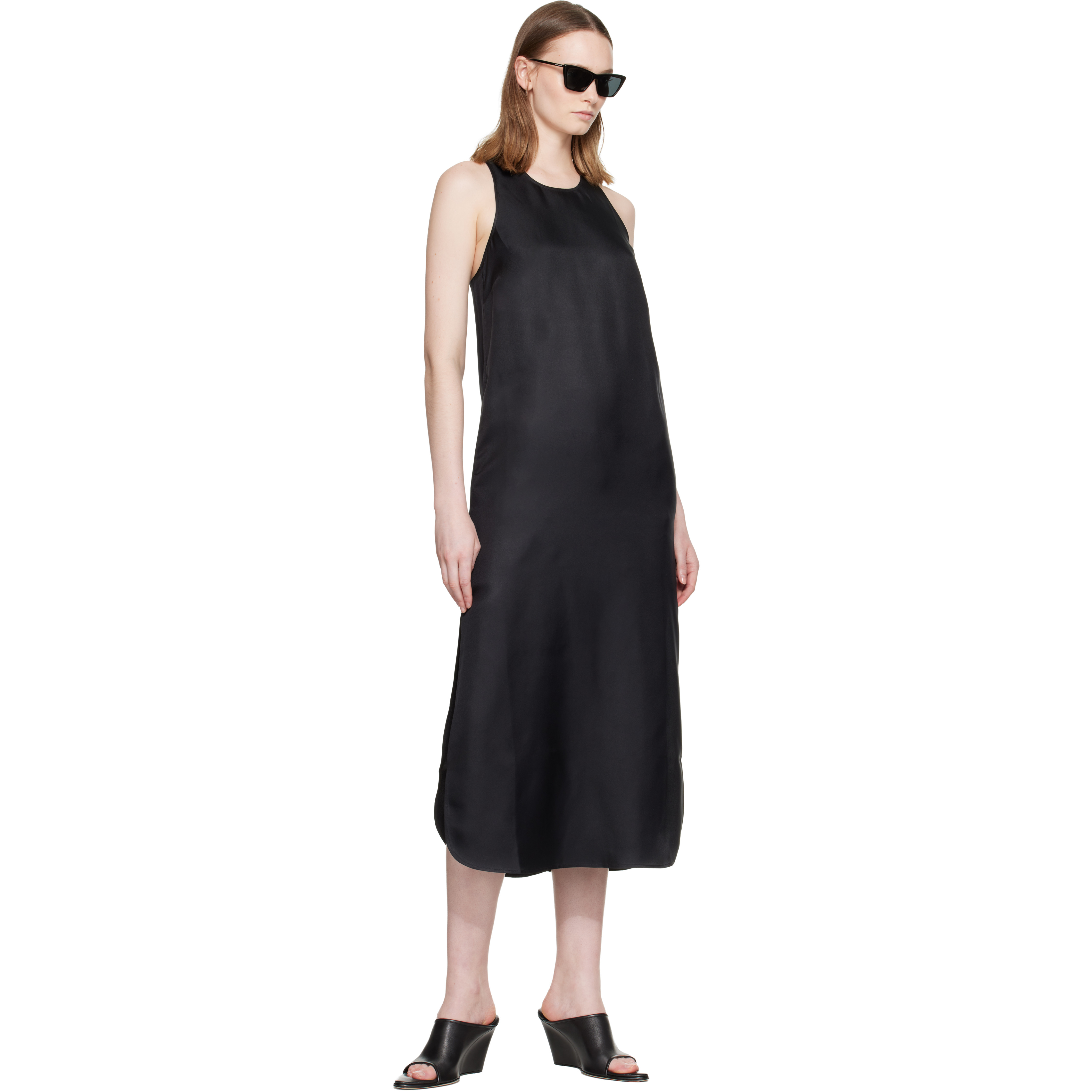 Black Paloma Silk Maxi Dress