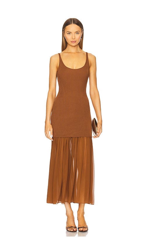 A.L.C. Micky Dress in Light Chestnut - Brown. S also in