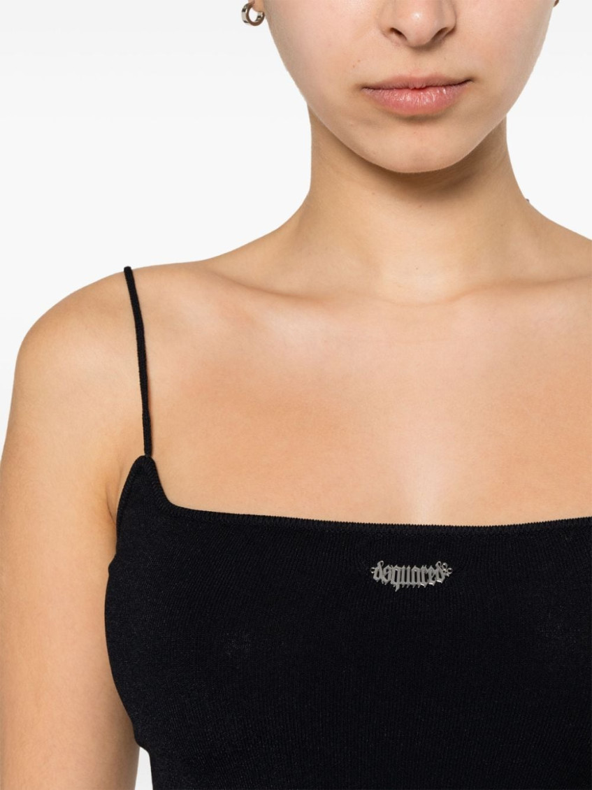 Cropped Top With Logo