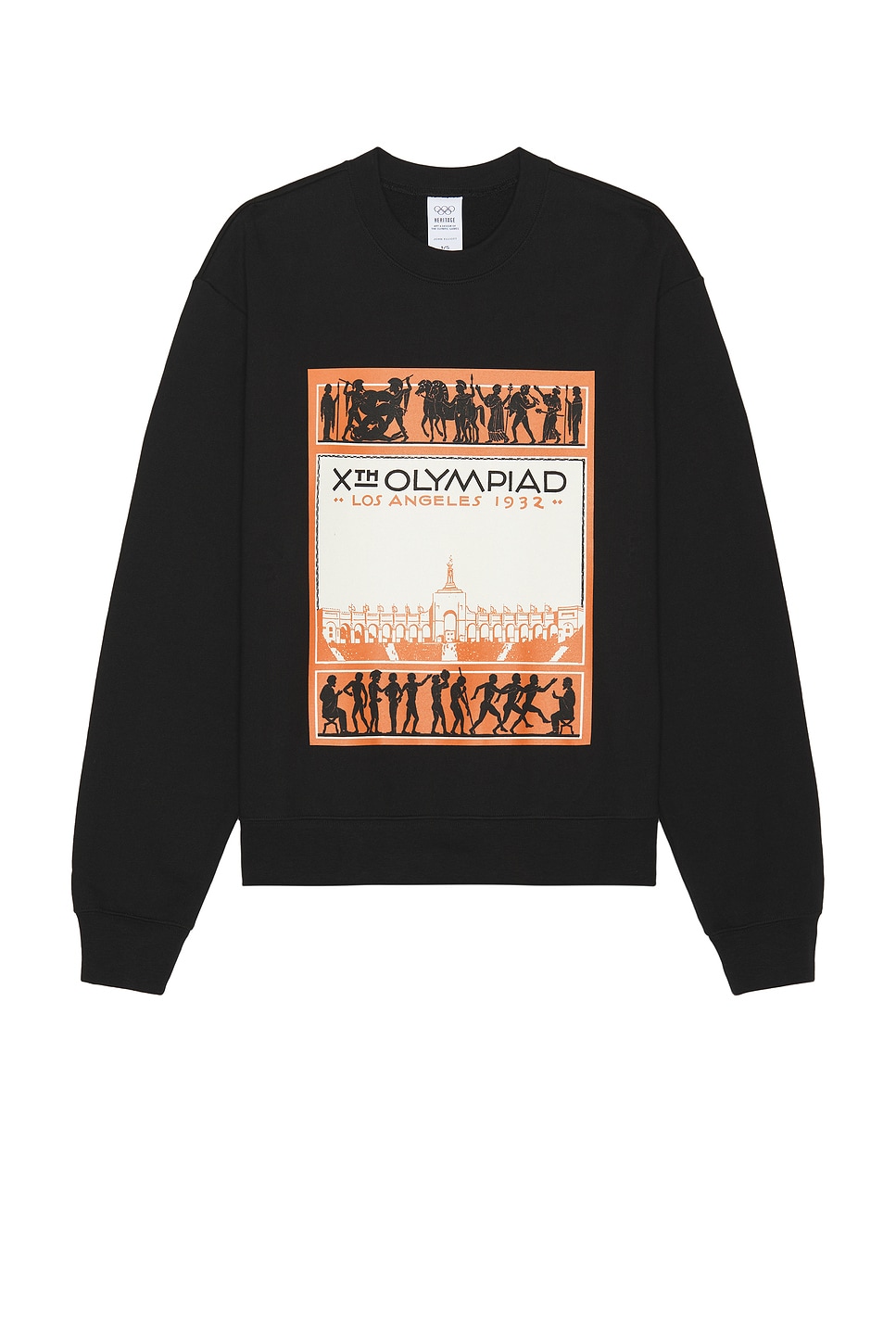 JOHN ELLIOTT X Olympics Los Angeles Crewneck Sweatshirt in Black - Black.  S also in
