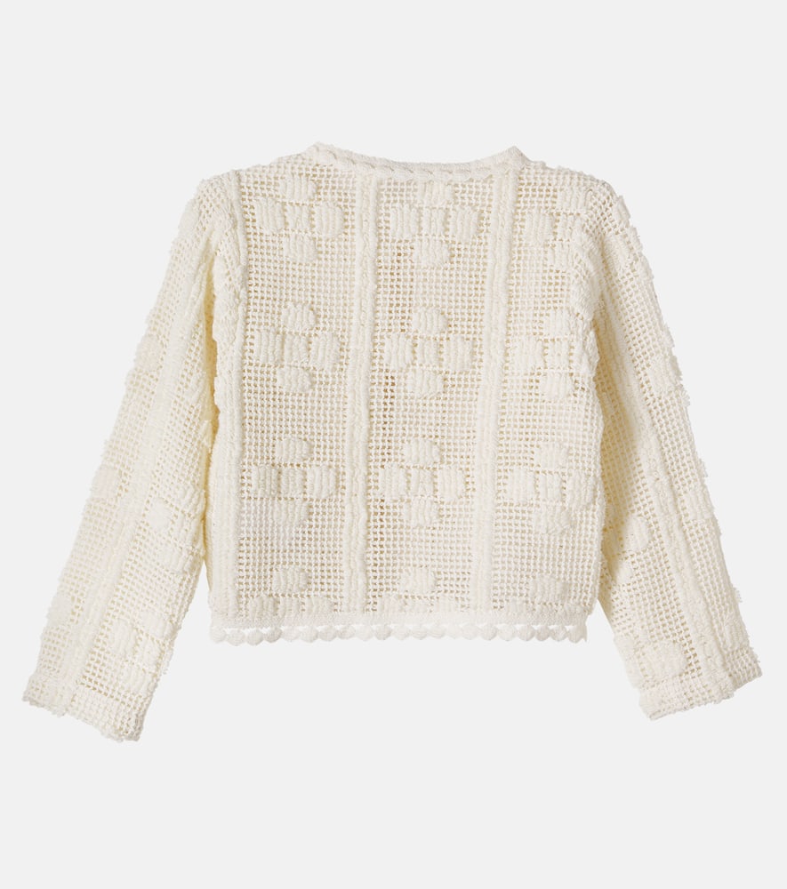 Inez crochet cotton-blend cardigan