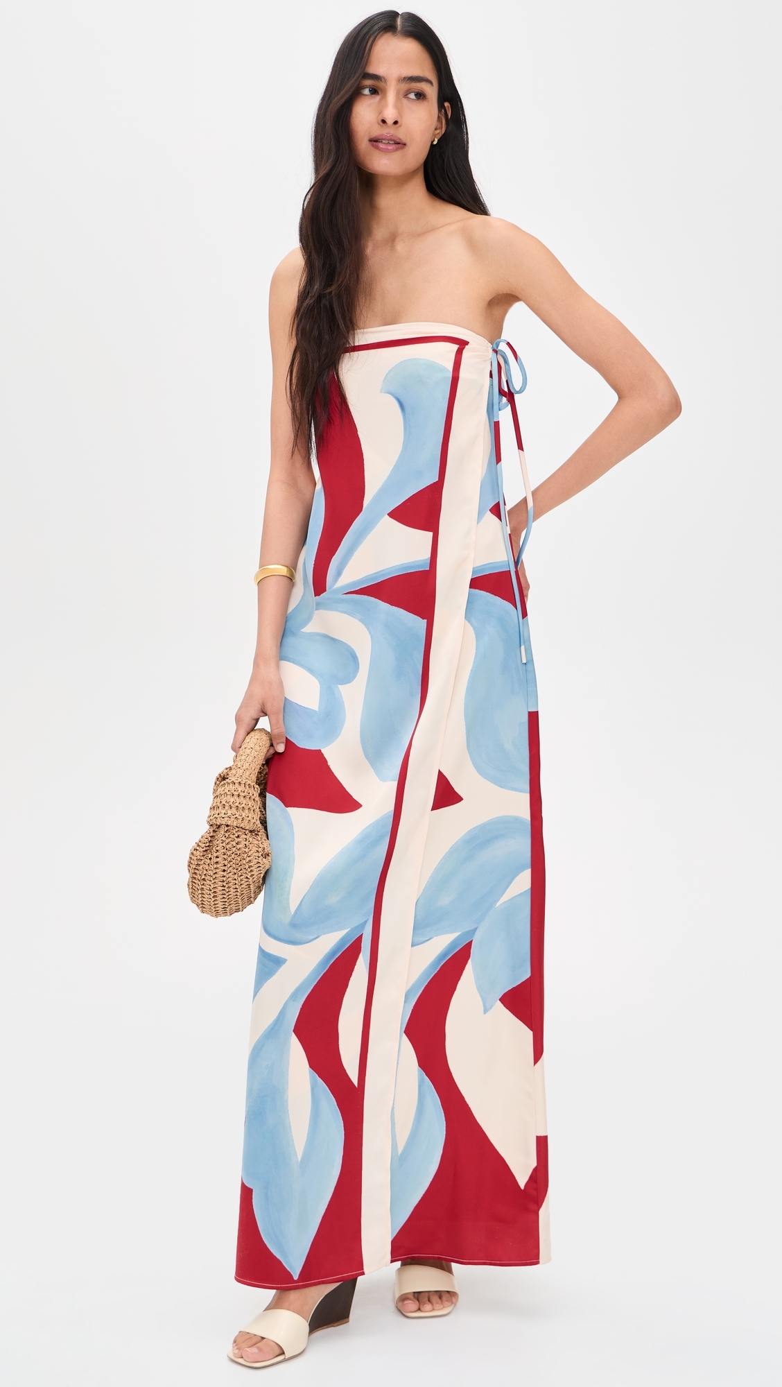 Amoree Strapless Maxi Dress Amoree Red