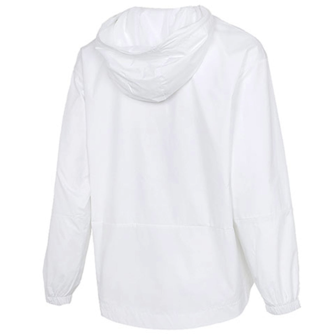 (WMNS) Essentials Oversize Logo Windbreaker Asia Sizing 'White Black'
