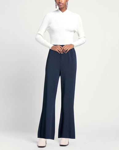 Woman Pants Navy Size S Viscose, PBT