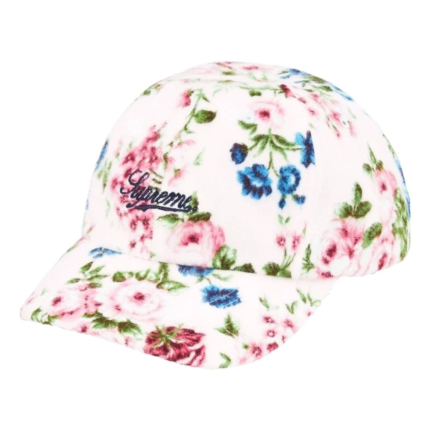 SS26 Floral Flannel 6-Panel Cap 'White'