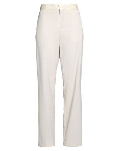 Woman Pants Light grey Size 6 Virgin Wool, Elastane