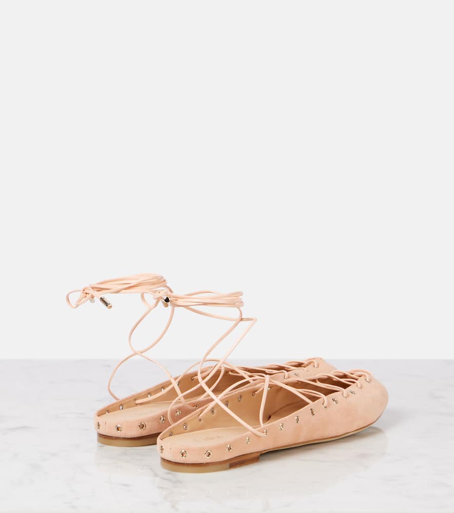 Chloé Ghillies suede flats