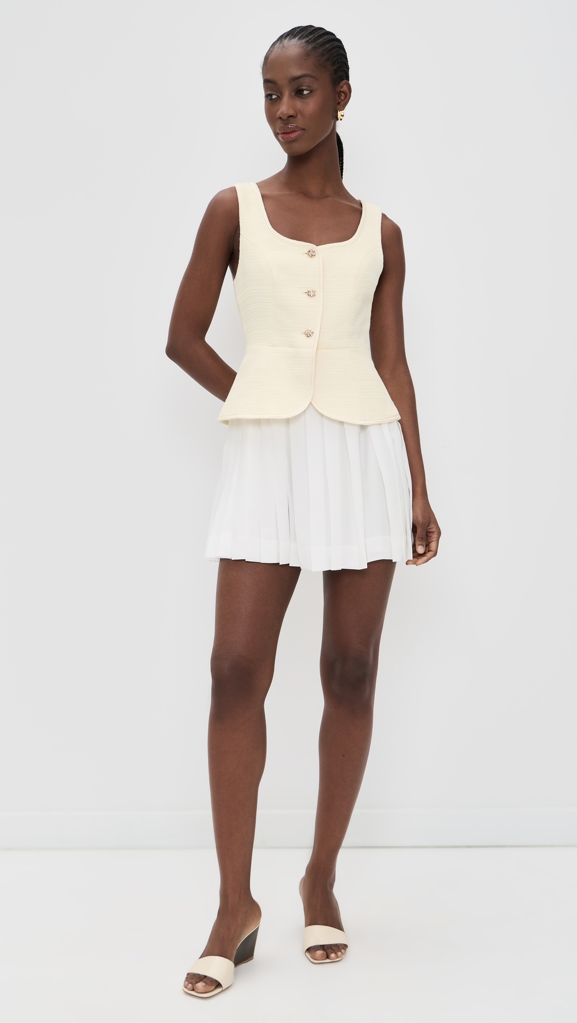 Sheridan Dress Lt Yellow White