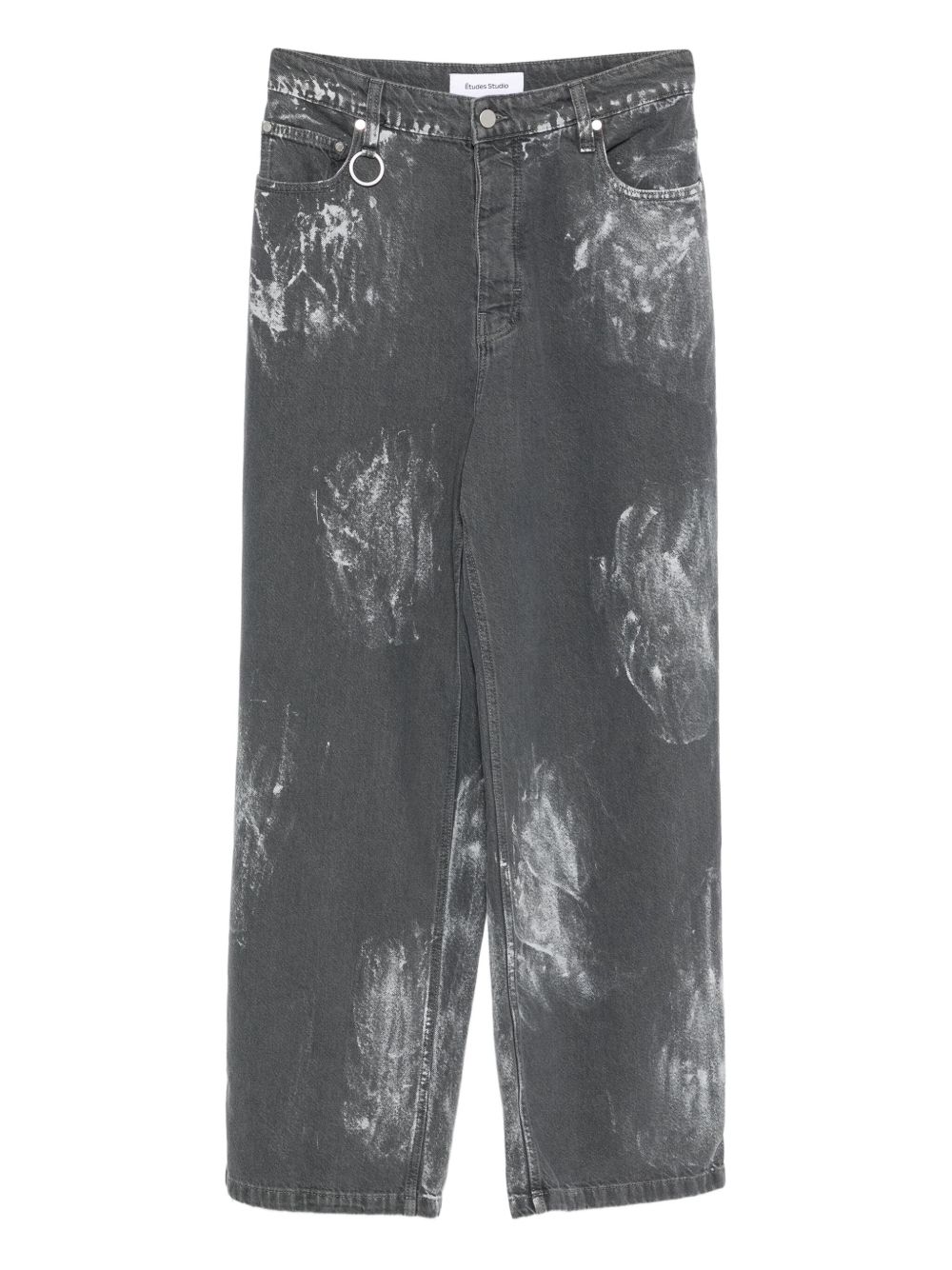 Painted loose jeans - Grey