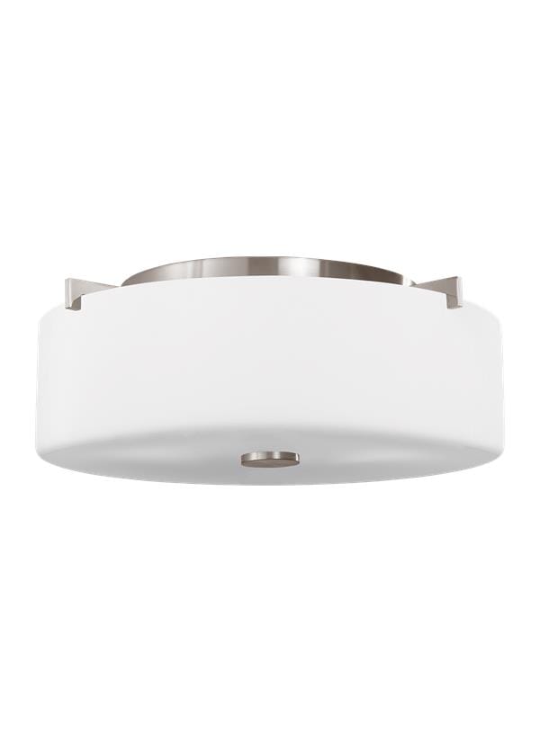Generation Lighting Sunset Drive 2-Light Ceiling Light in Brushed Stee