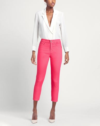 Woman Pants Garnet Size 6 Cotton, Polyamide, Elastane