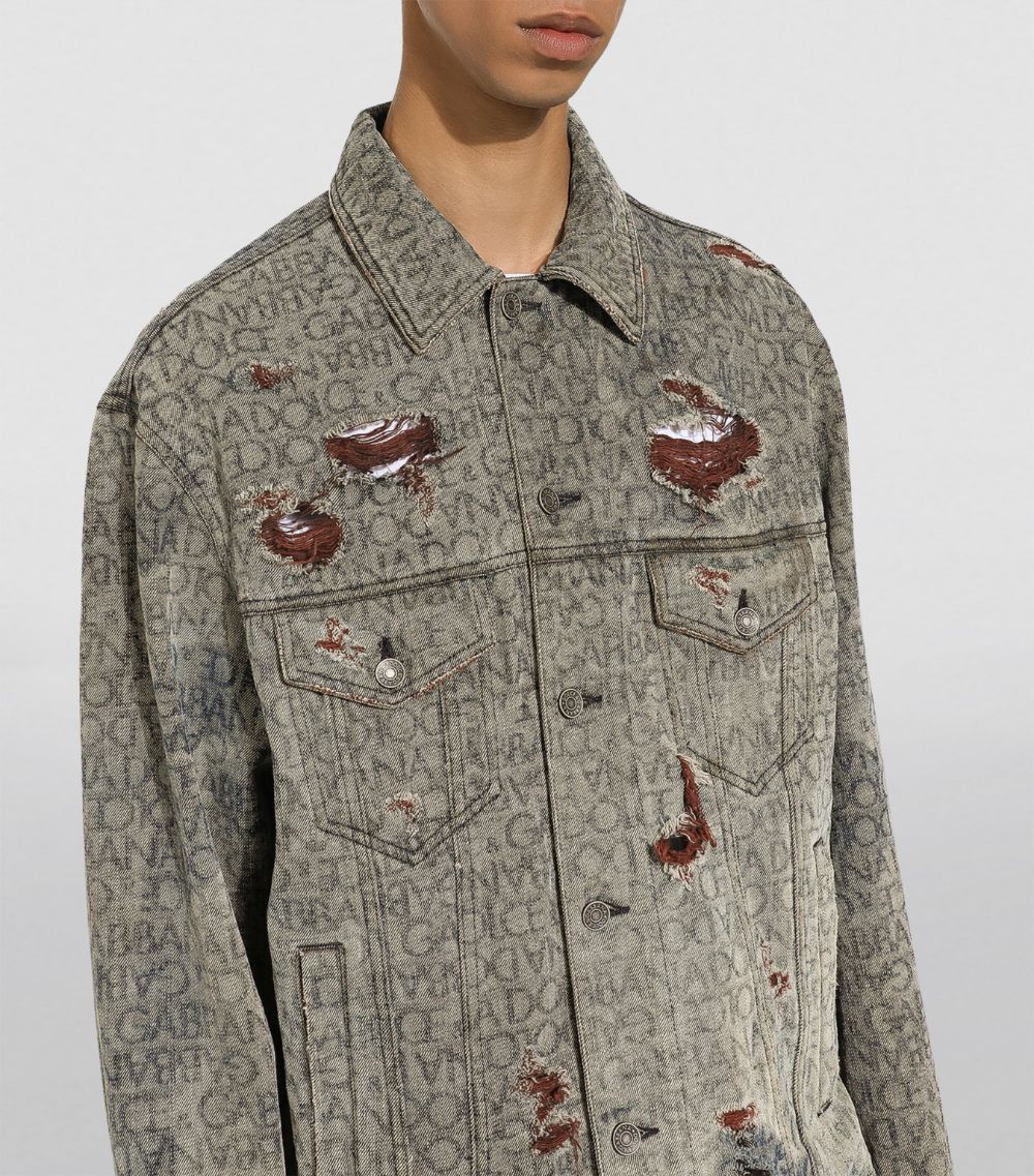 Denim Distressed Jacket