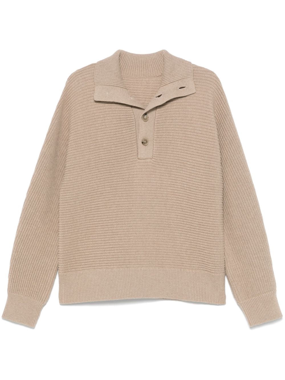 Chunky-ribbed sweater - Brown
