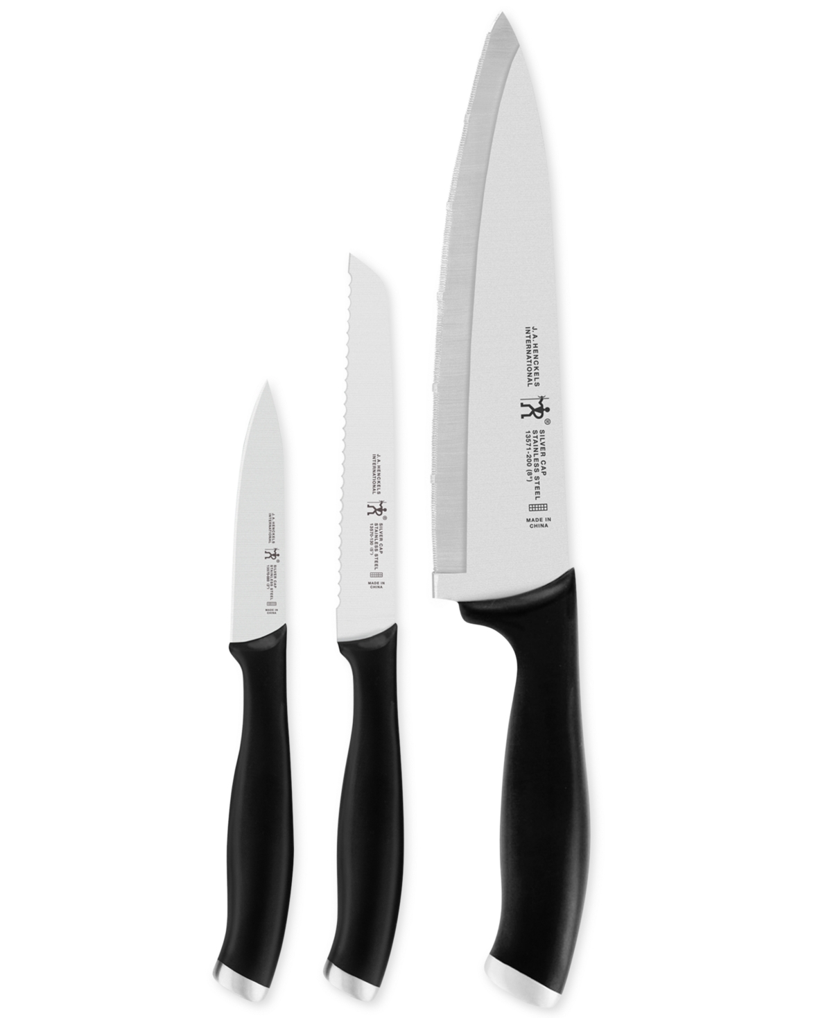 International Silvercap 3-Pc. Starter Knife Set