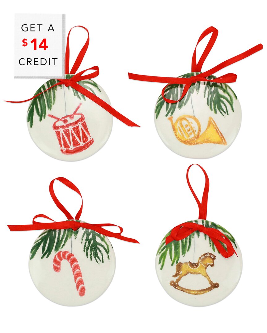 Nutcrackers Set Of 4 Assorted Ornaments With $14 Credit