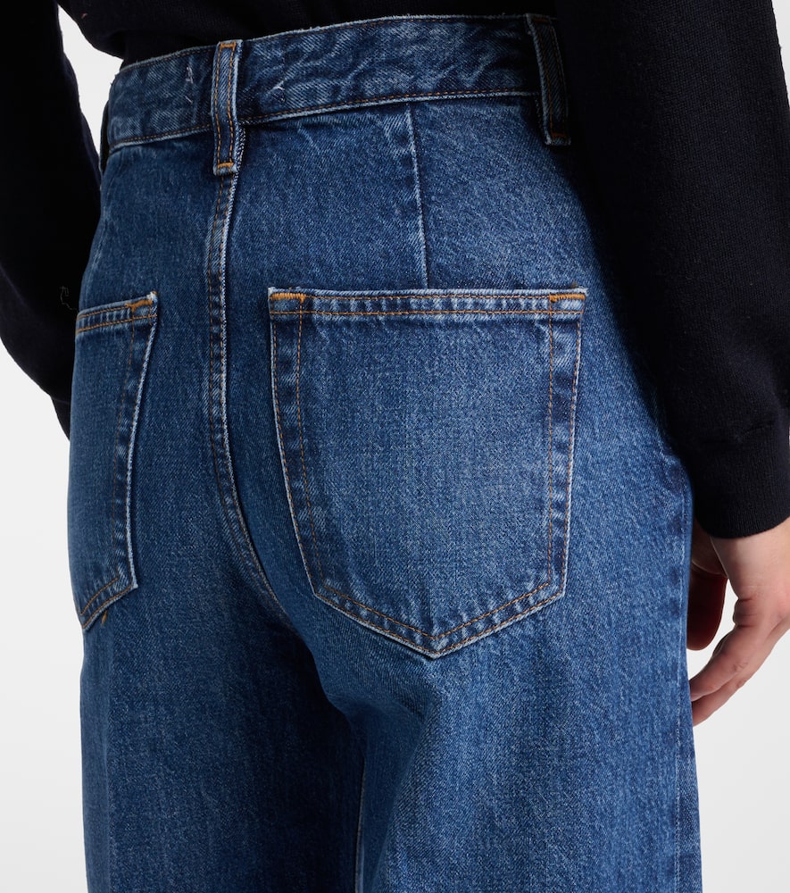 Slice high-rise flared jeans