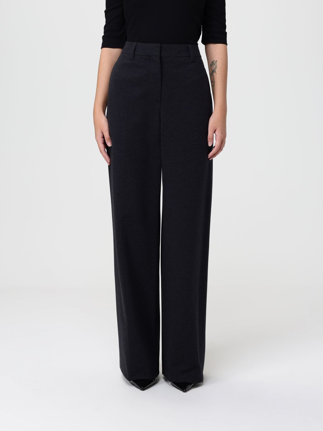 Pants Woman color Charcoal