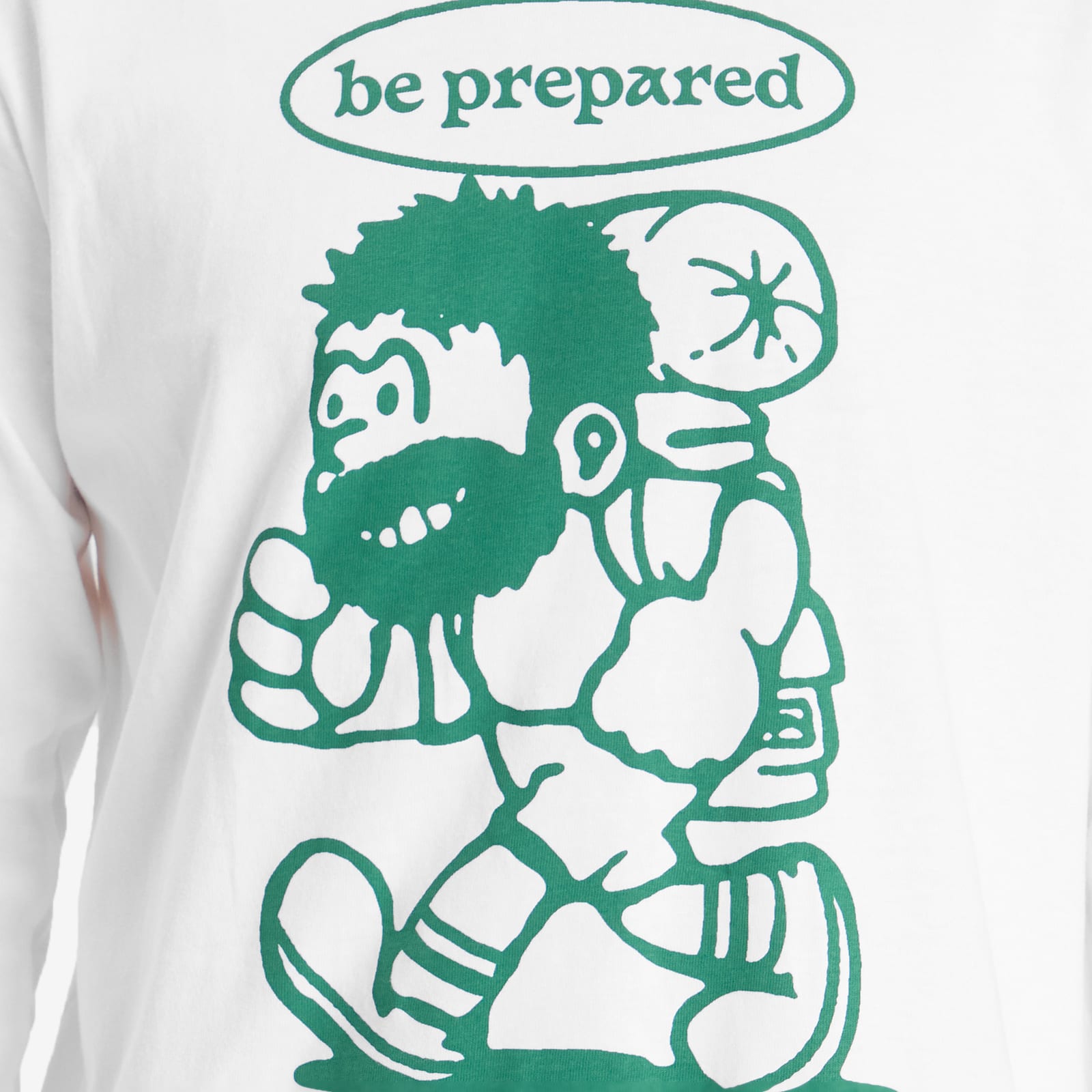 Manastash Men's Long Sleeve Be Prepared T-Shirt in White