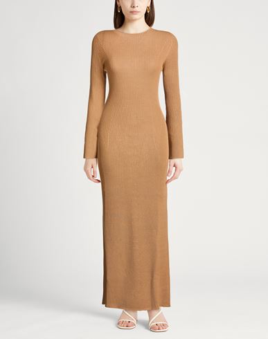 Woman Maxi dress Camel Size S Merino Wool