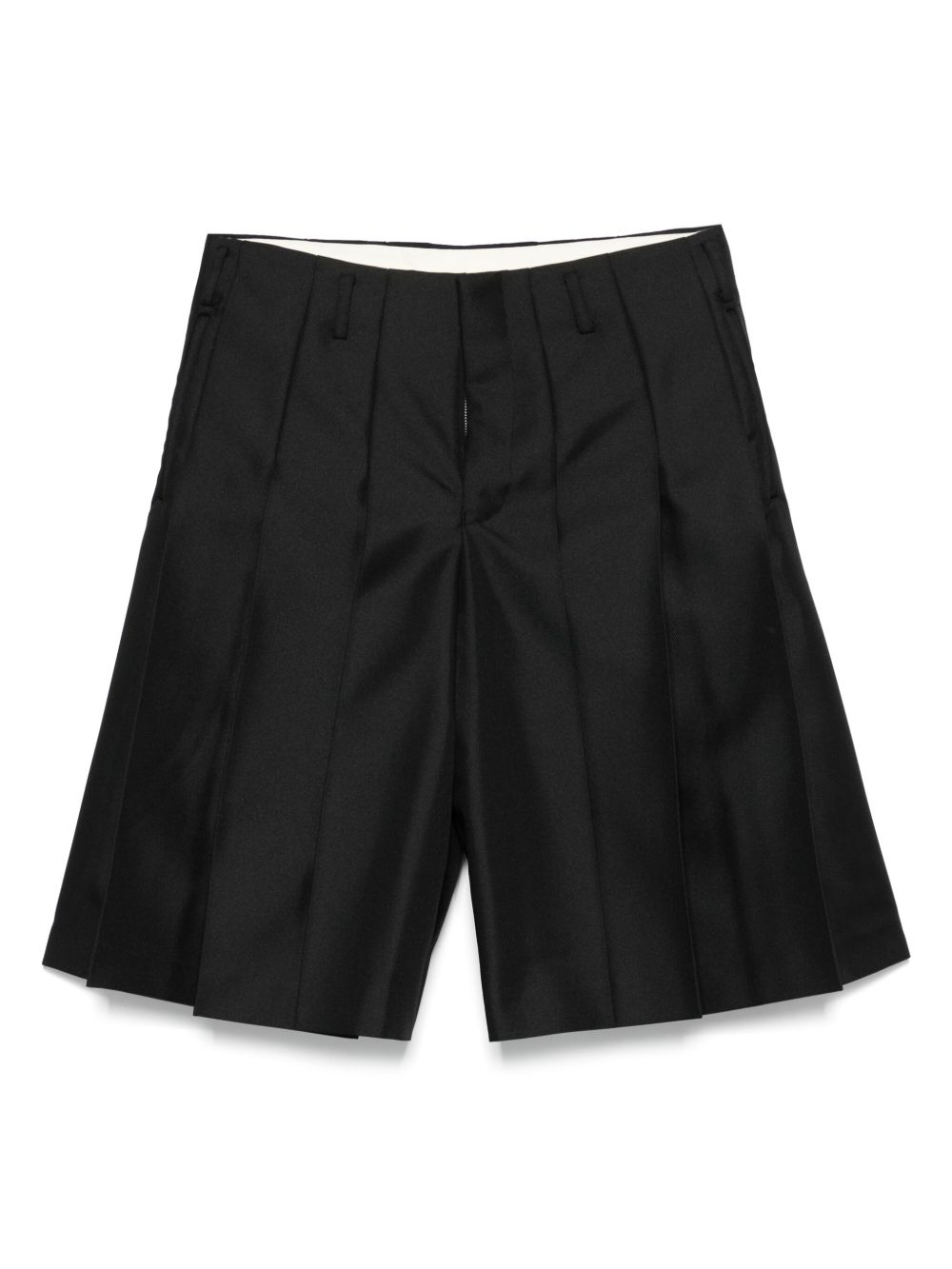 Pleated shorts - Black