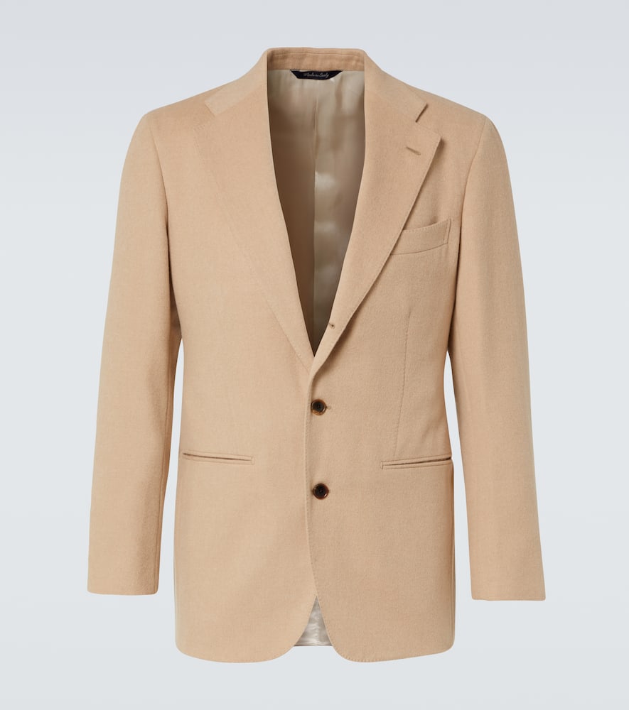 Camel hair blazer
