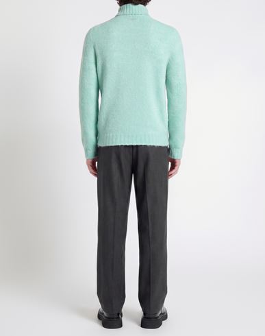 Man Turtleneck Light green Size S Merino Wool, Cashmere, Polyamide