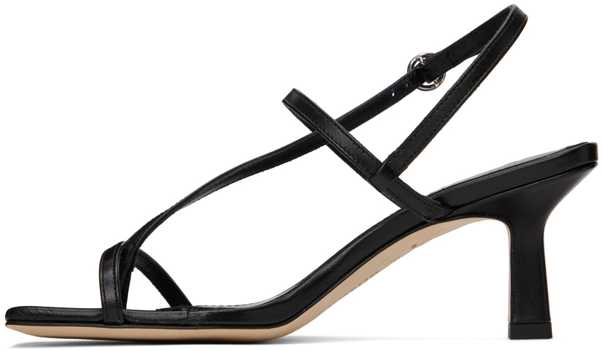 Aeyde Black Elise Heeled Sandals