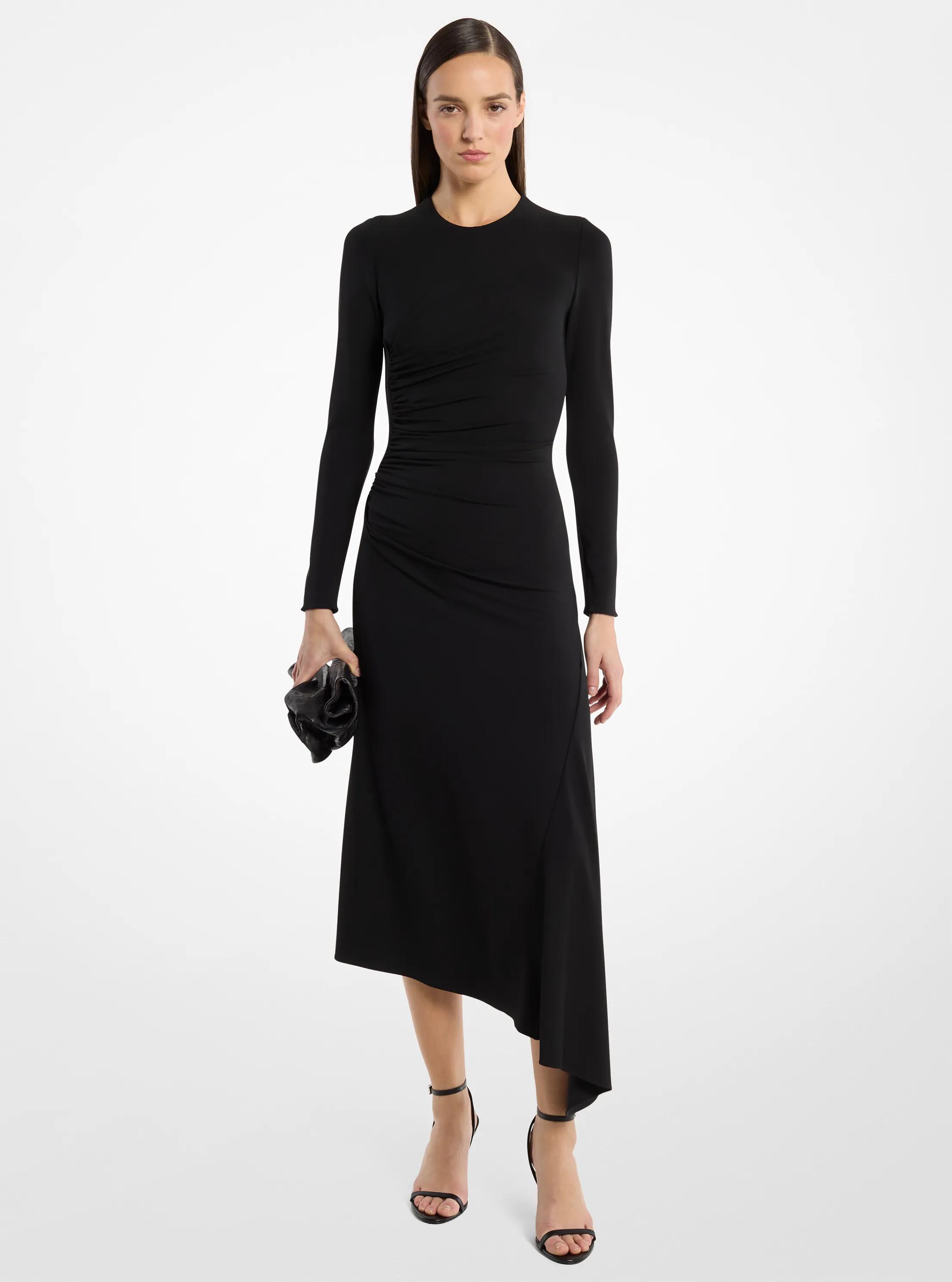 Stretch Matte Jersey Asymmetric Dress