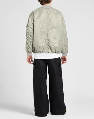 Man Jacket Light grey Size L Nylon