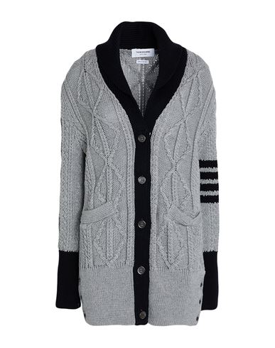 Woman Cardigan Light grey Size 2 Virgin Wool
