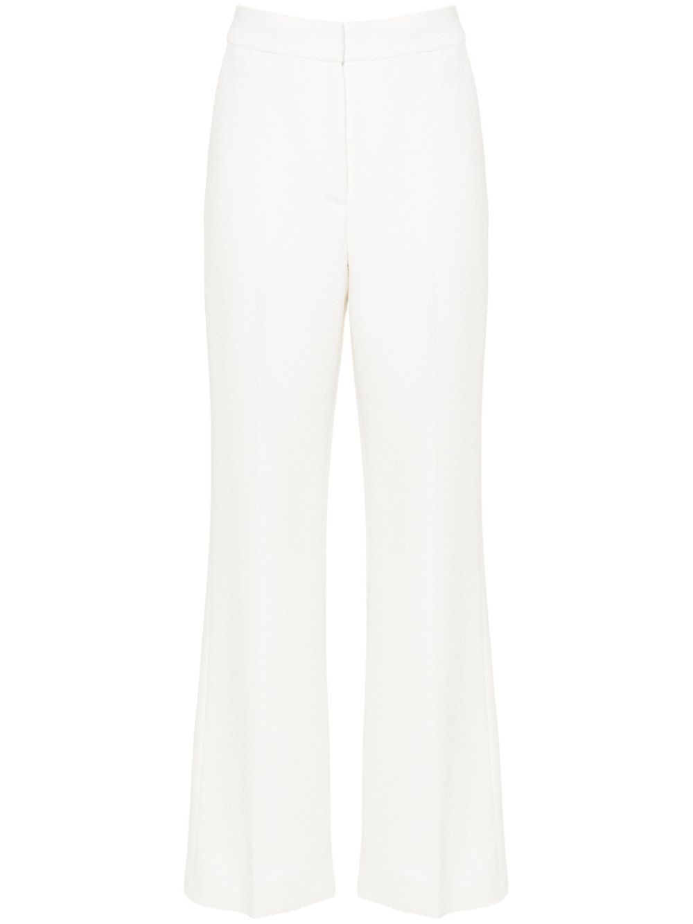 Bouclé tailored trousers - White