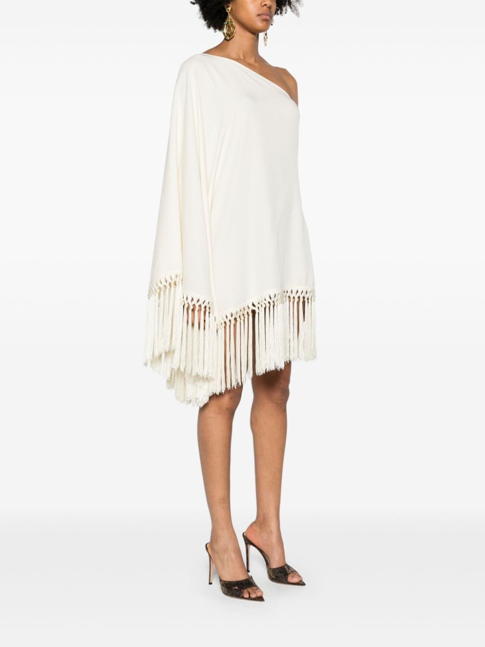 Arno one-shoulder minidress - White