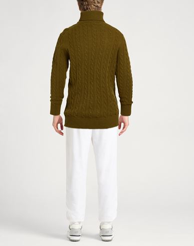 Man Turtleneck Military green Size 3XL Lambswool, Nylon