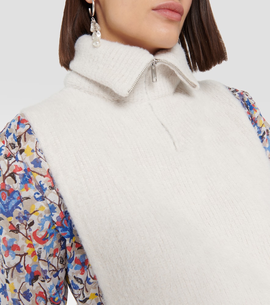 Milie high-neck sweater vest