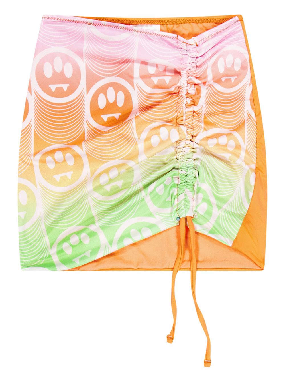 Barrow kids graphic-print skirt - Orange