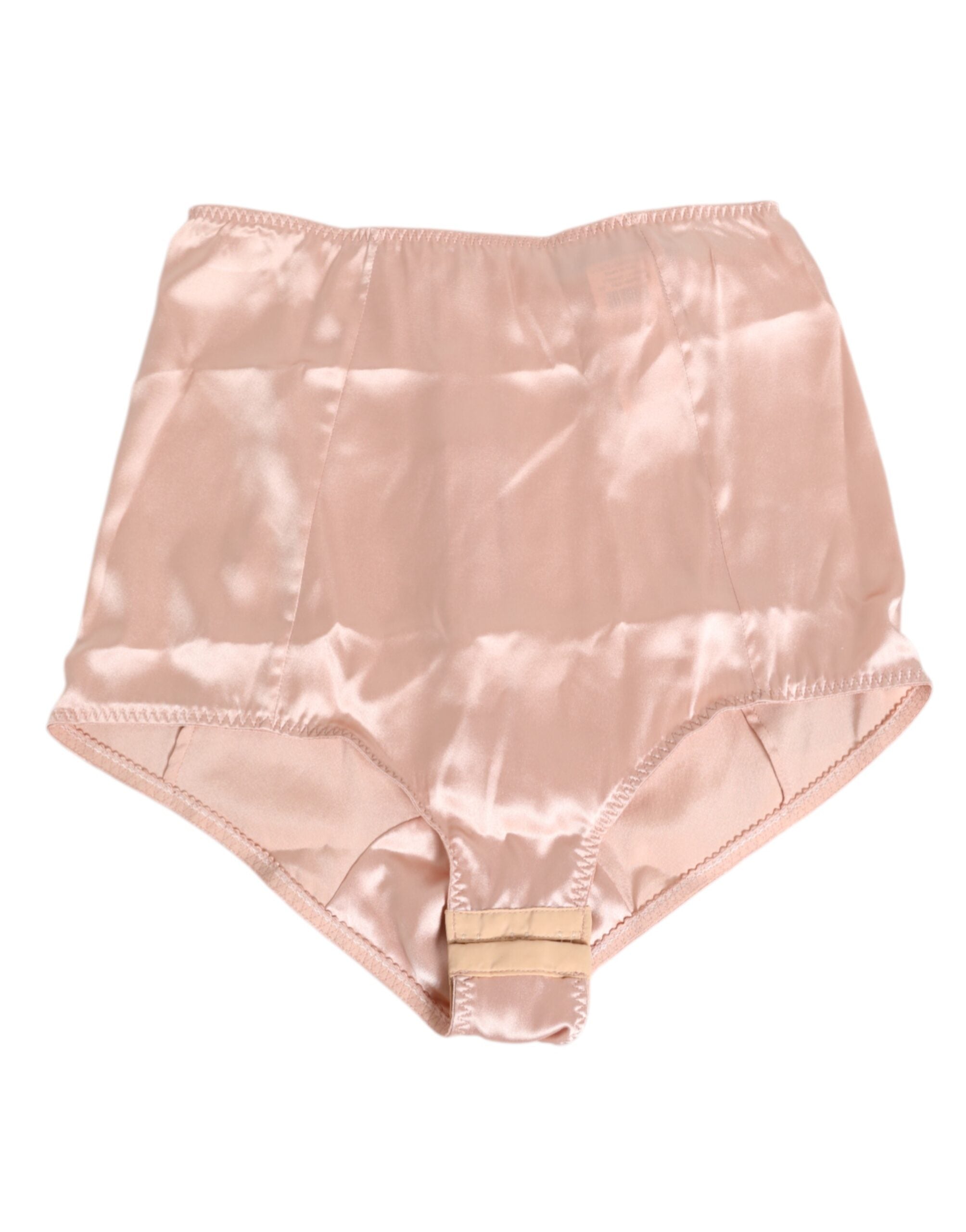 High-Waist Acetate Bodysuit — Pink