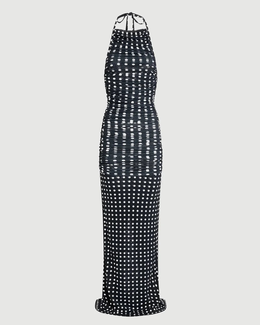 Recycled Nylon Long Draped Dress